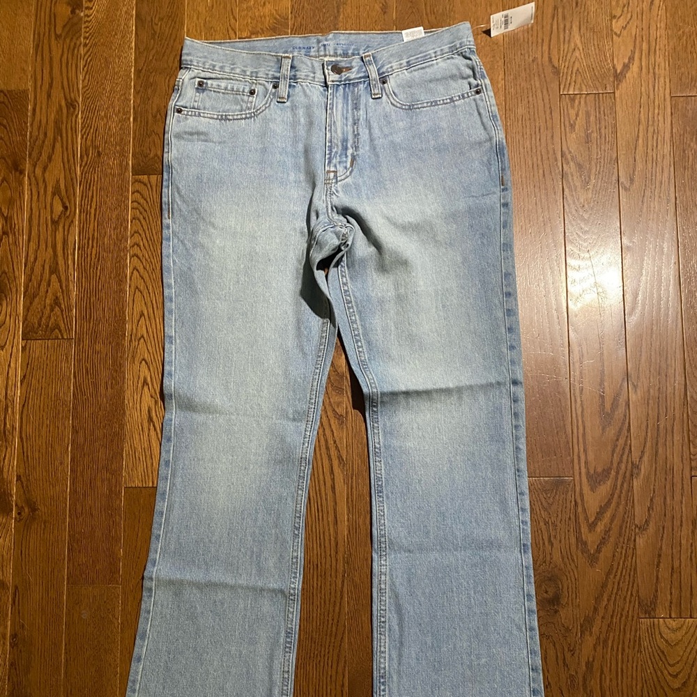 Old Navy Men's Denim Straight Jeans - Light Blue